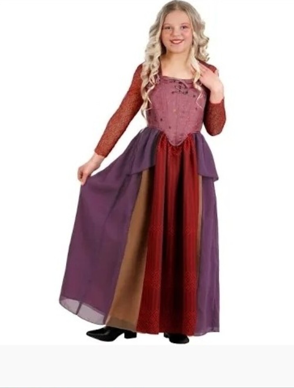 Disney Girls' Purple and Red Layered Hocus-Pocus Costume 12-14